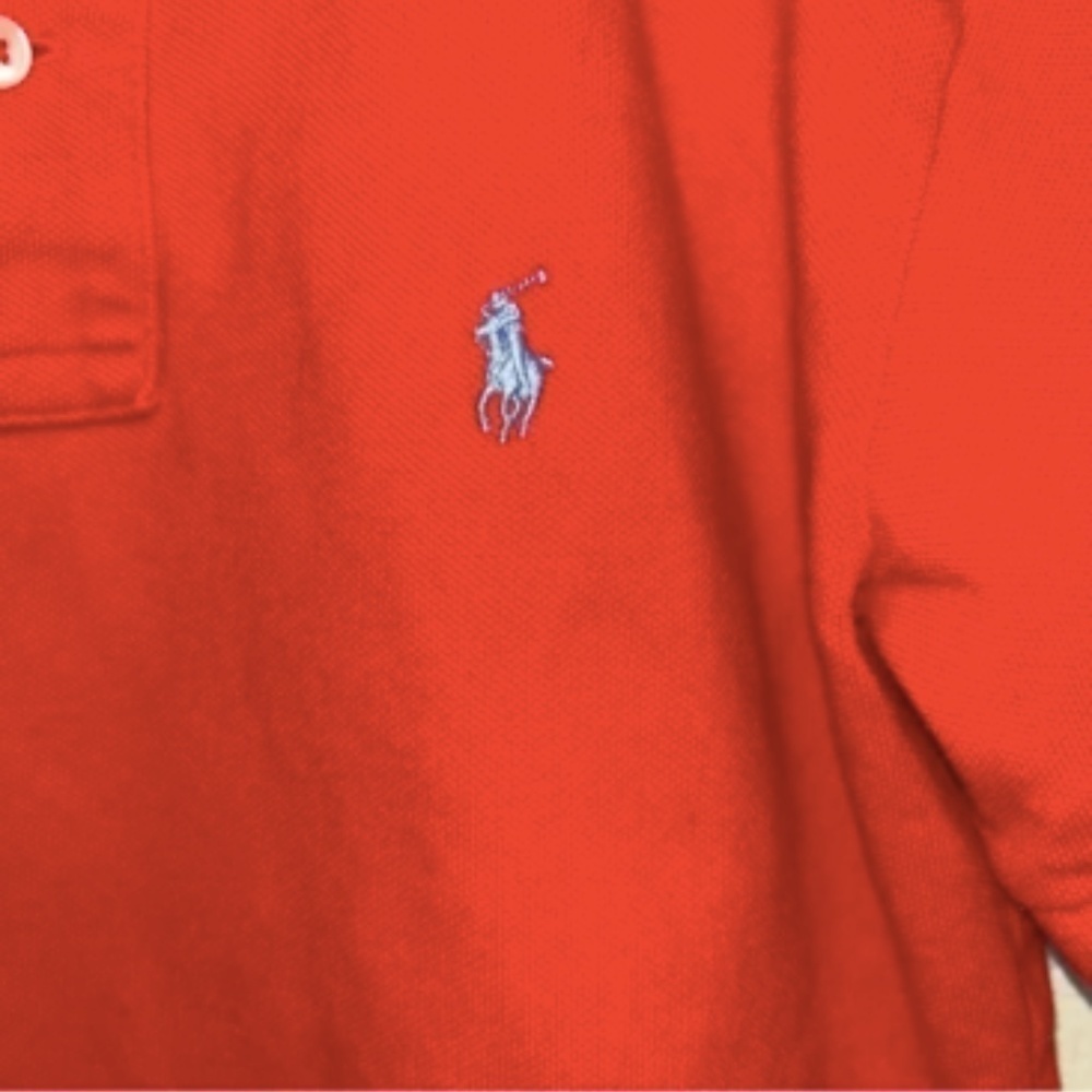 Kid's Polo Ralph Lauren Red Polo Shirt - Picture 5 of 6